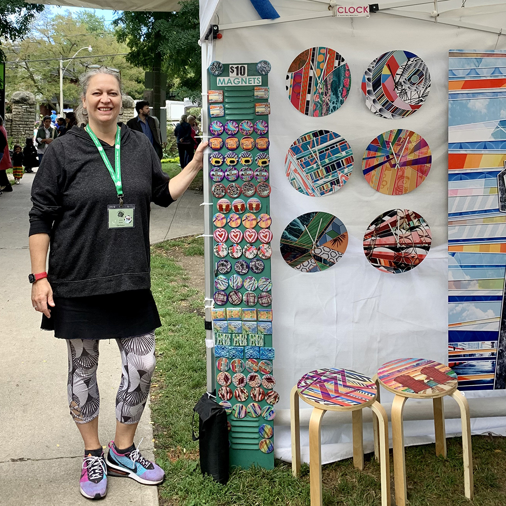 Jodi Lascar - Hyper Echo Art - at Cabbagetown Arts and Craft Show